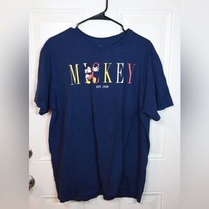 Vintage Style Walt Disney MICKEY MOUSE T-Shirt MENS XL
